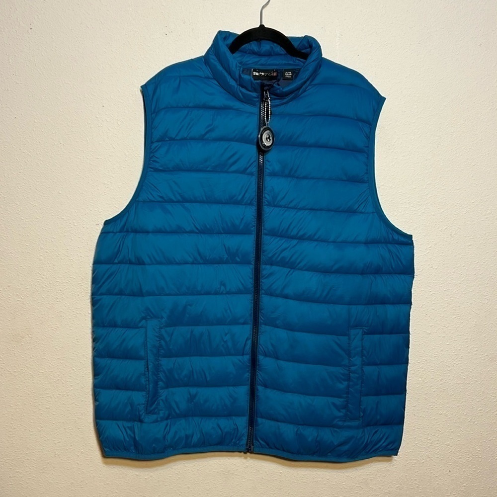 Swiss Tech Men’s Teal Puffer Winter Vest Size XL